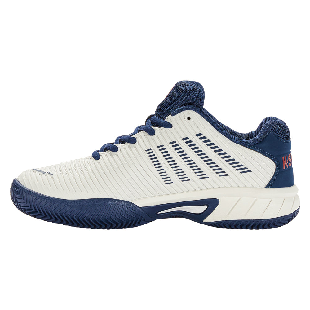K-Swiss Hypercourt Express 2 HB Tennis Shoes (Boys) - Blanc/Blue Opal/Lollipop
