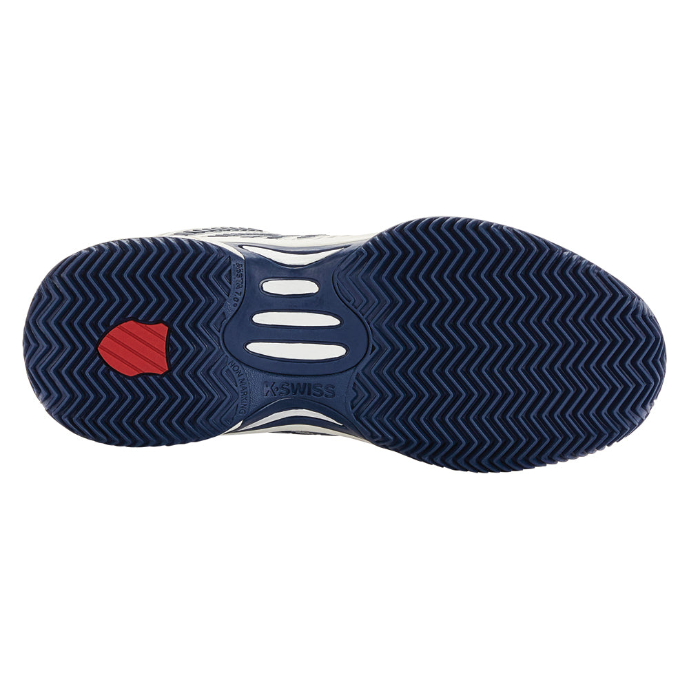 K-Swiss Hypercourt Express 2 HB Tennis Shoes (Boys) - Blanc/Blue Opal/Lollipop