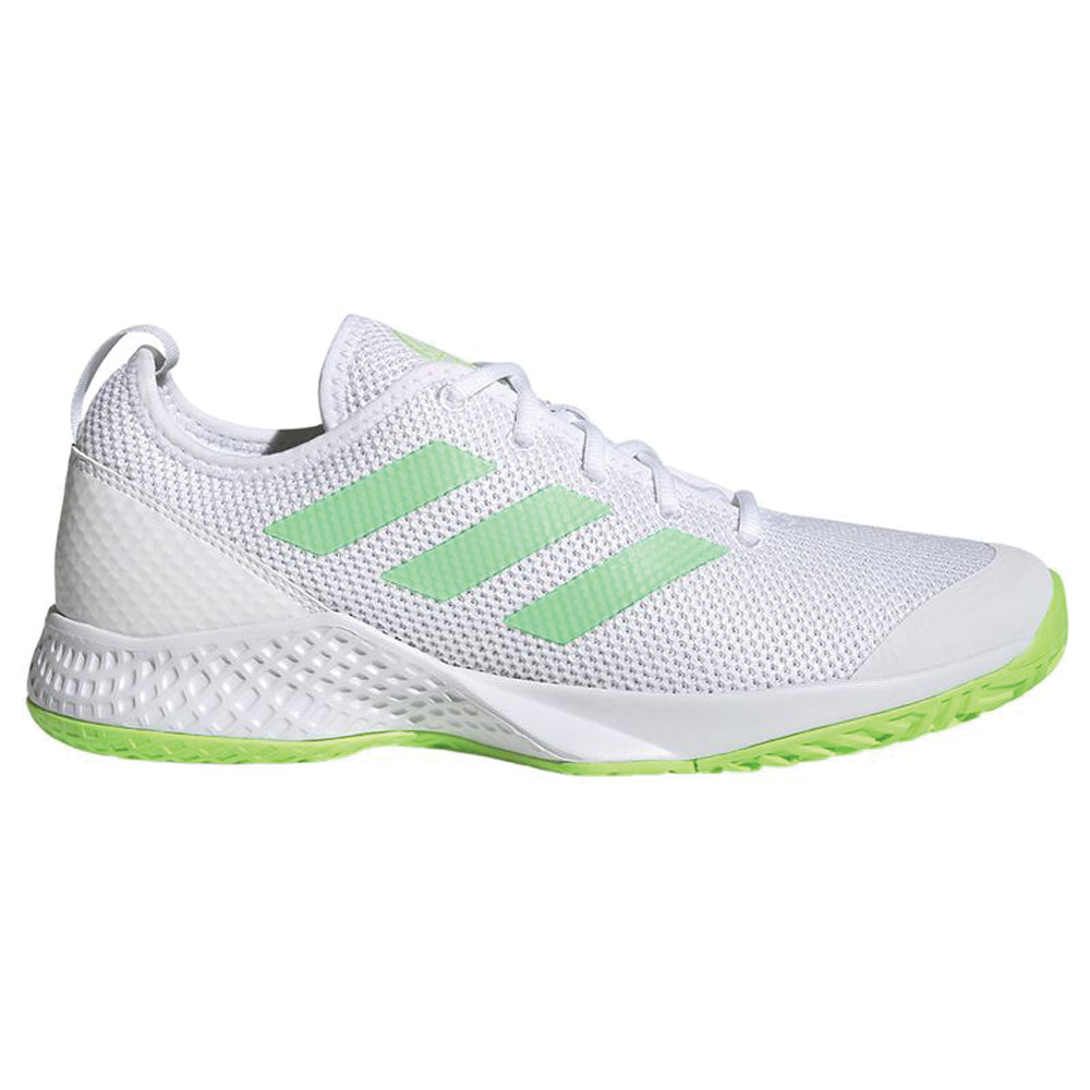 adidas Court Flash Tennis Shoes (Mens) - Cloud White/Core Black