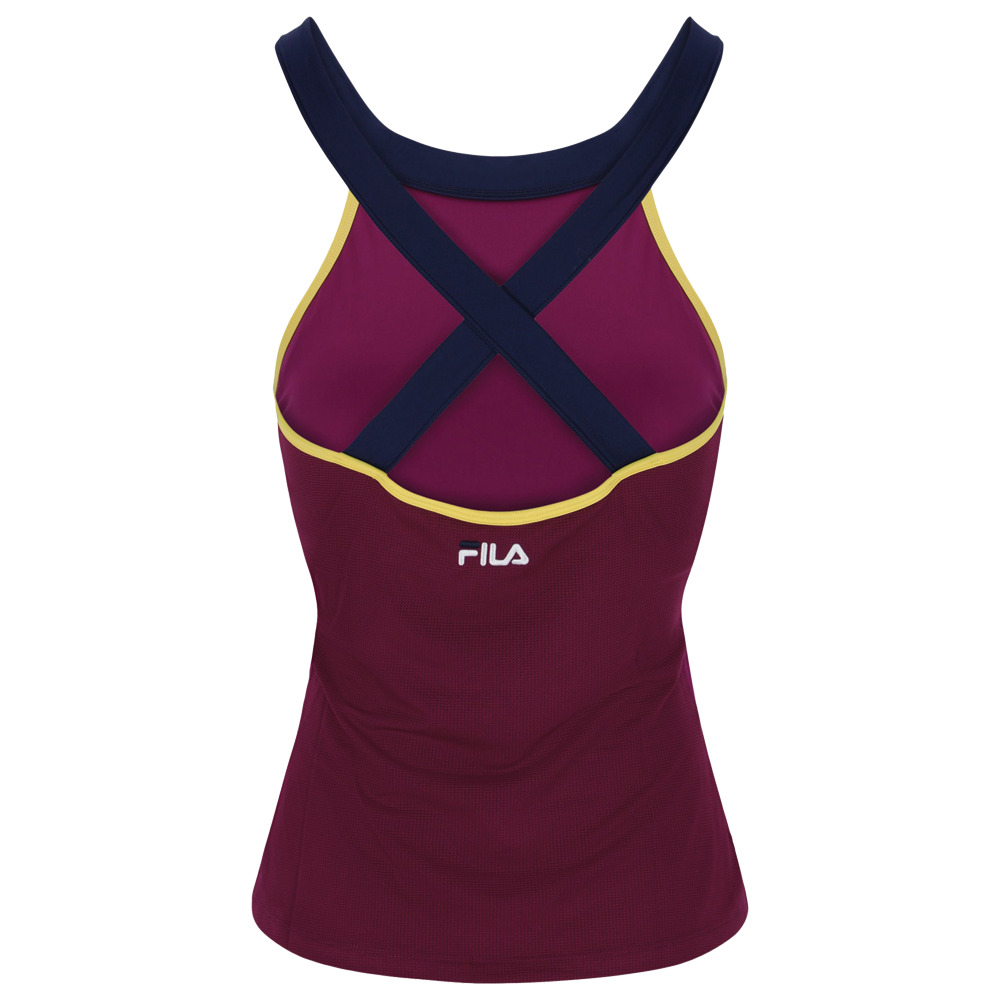 Fila Heritage Halter Tennis Tank Top (Ladies) - Magenta/Purple