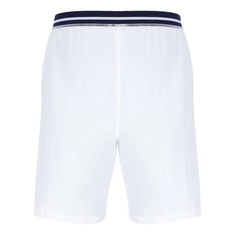 Fila Heritage Stretch Woven Tennis Short (Mens) - White/Navy