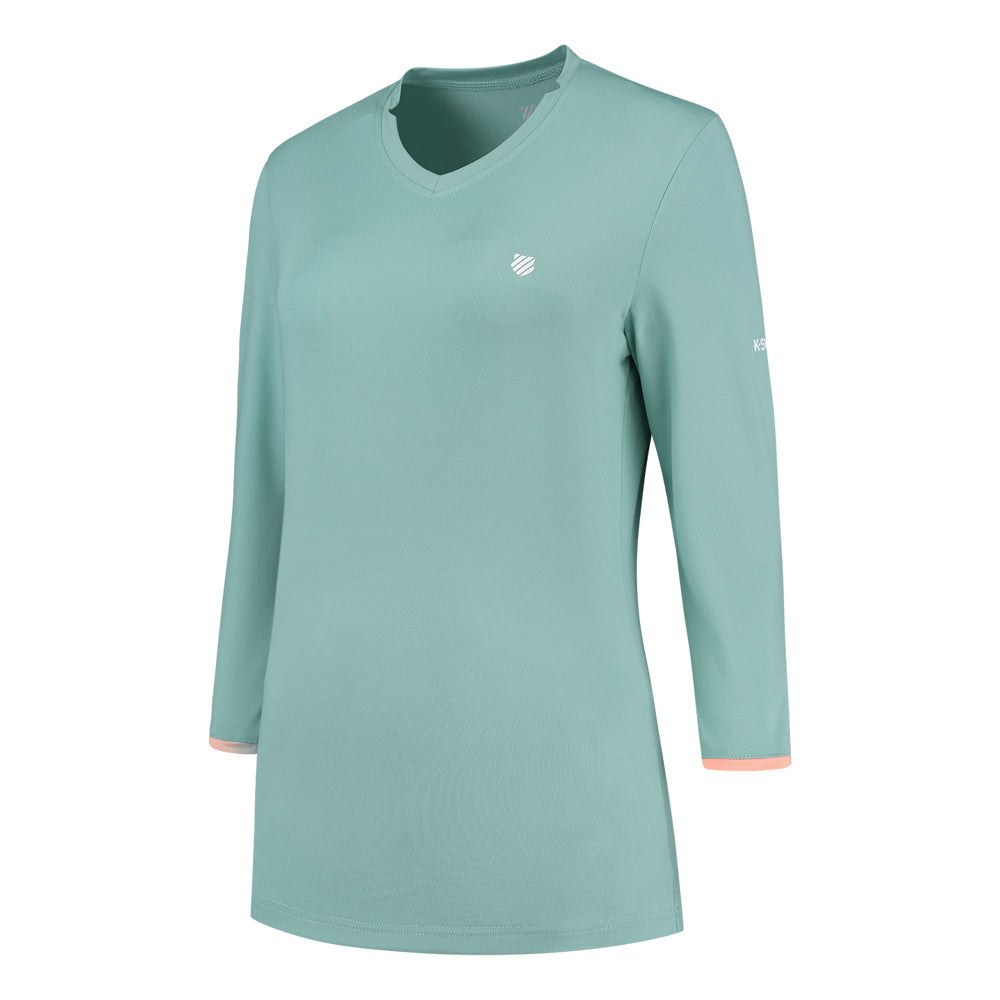 K-Swiss TAC Hypercourt Long Sleeve 3 (Ladies) - Nile Blue