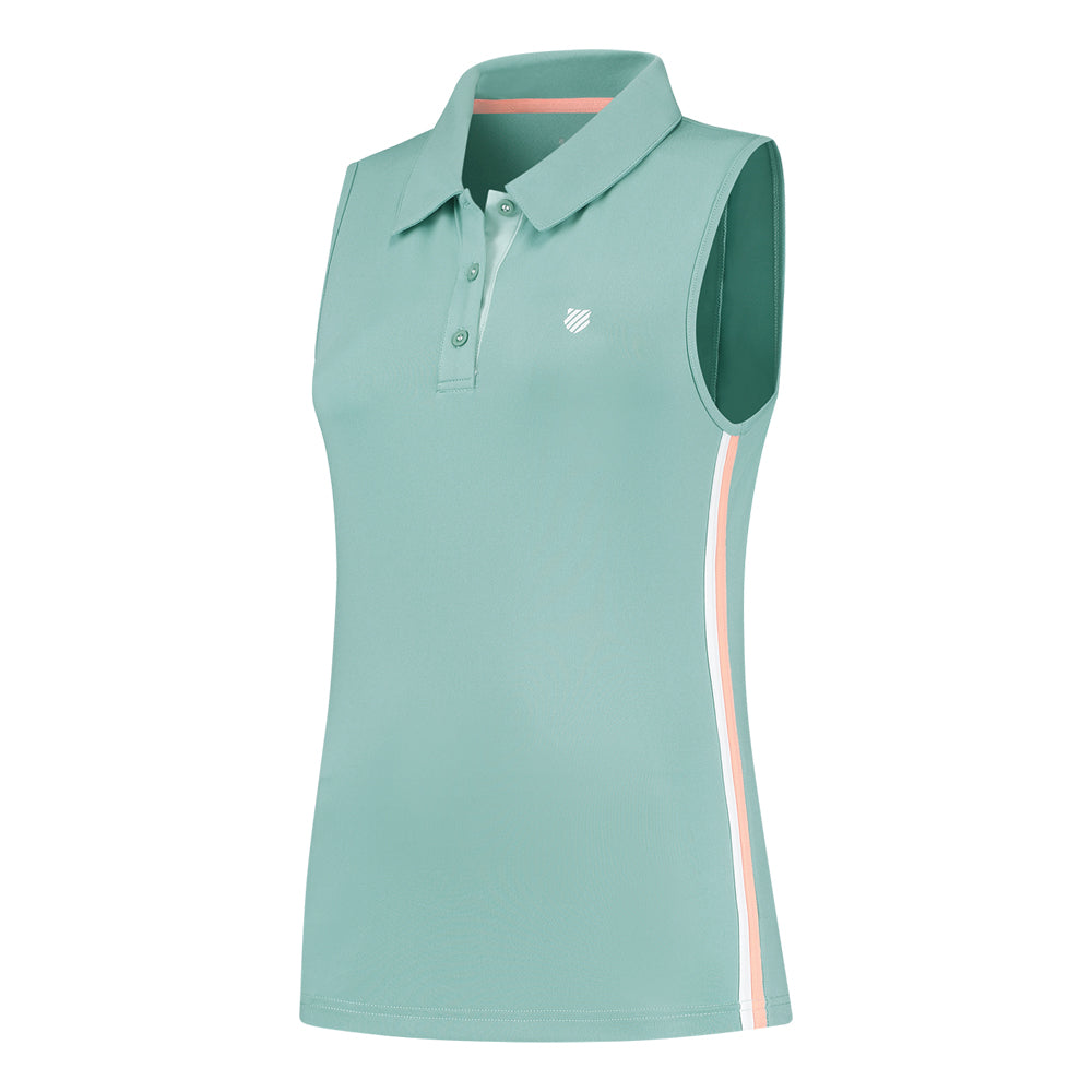 K-Swiss TAC Hypercourt Polo Short Sleeve (Ladies) - Nile Blue
