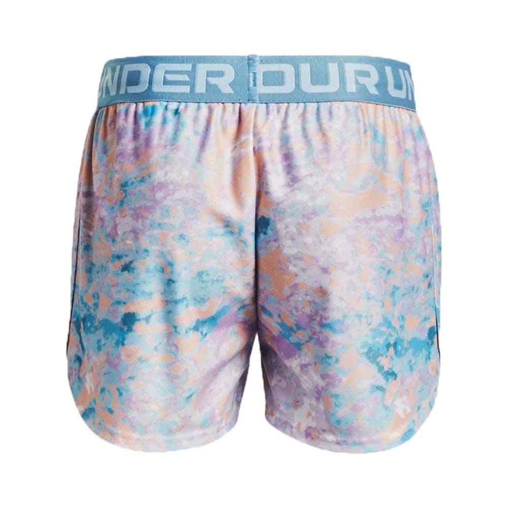 Under Armour Play Up Printed Short (Girls) - Purple/Opal Blue