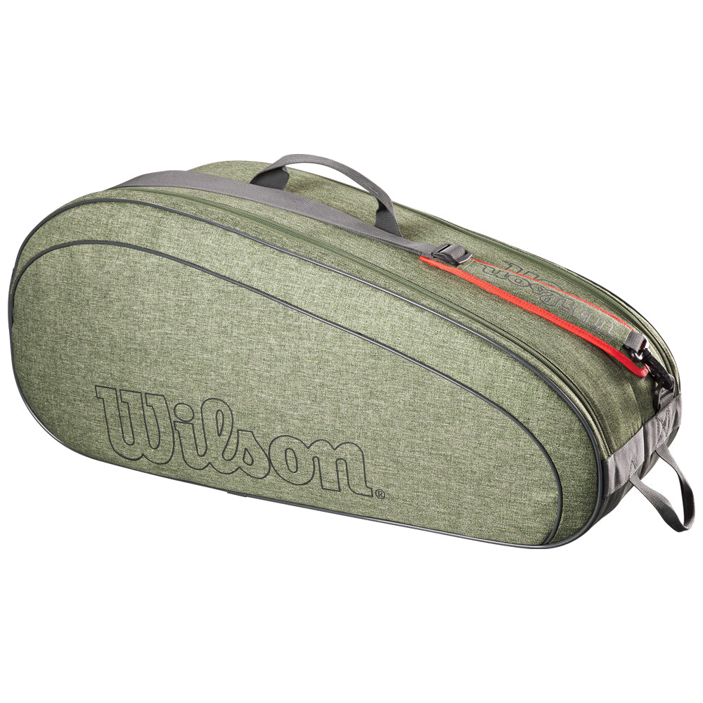 Wilson Team 6 Pack Racket Bag (Heather Green)