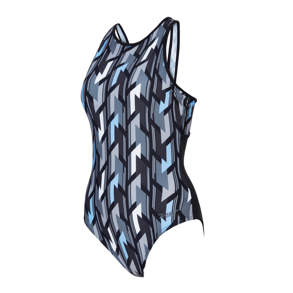 Swimming Costume Suit Zoggs Crossback Women - Metropolis Print