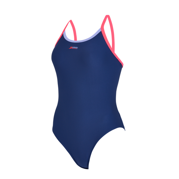 Swimming Costume Zoggs Cannon Strike Back Women - Navy/Purple/Red
