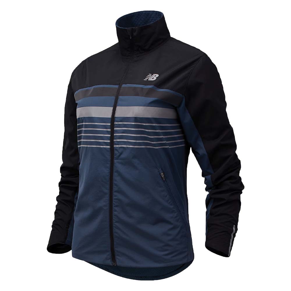 New Balance Accelerate Protect Jacket Reflective (Ladies) - Deep ocean grey