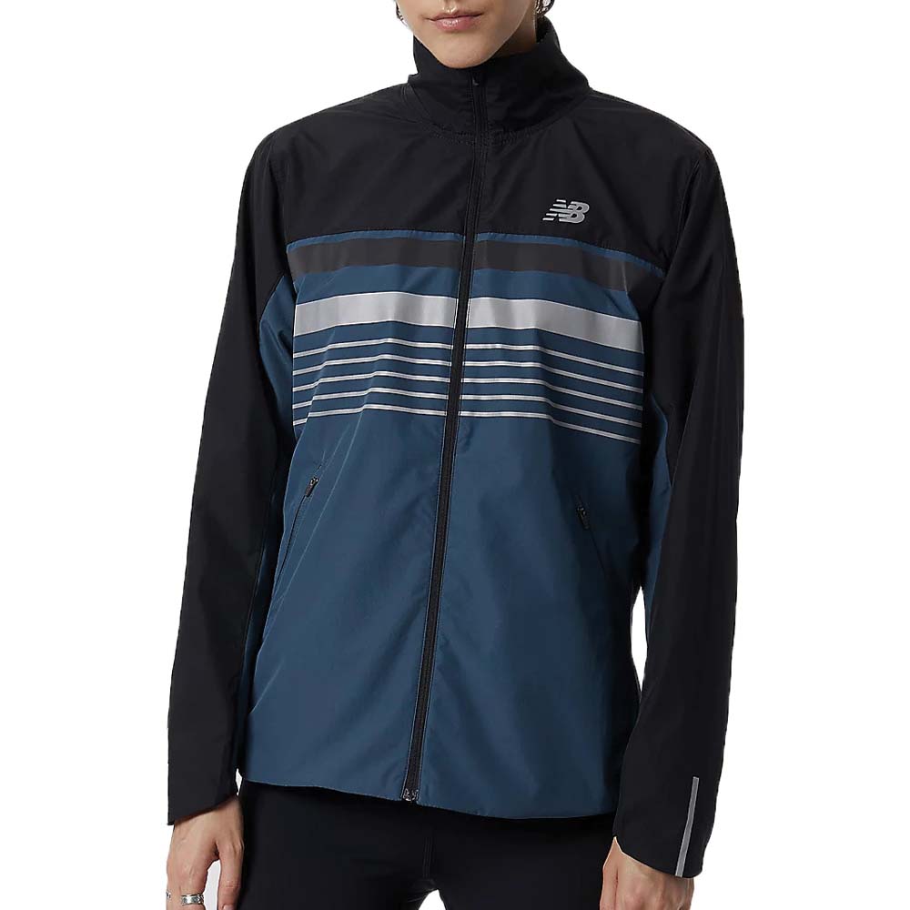 New Balance Accelerate Protect Jacket Reflective (Ladies) - Deep ocean grey