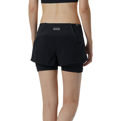 New Balance Impact Run 2in1 Short (Ladies) - Black