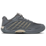 K-Swiss Hypercourt Express 3 Clay Court Tennis Shoe (Mens) - White Cap Grey/Pale Khaki/Turbulence