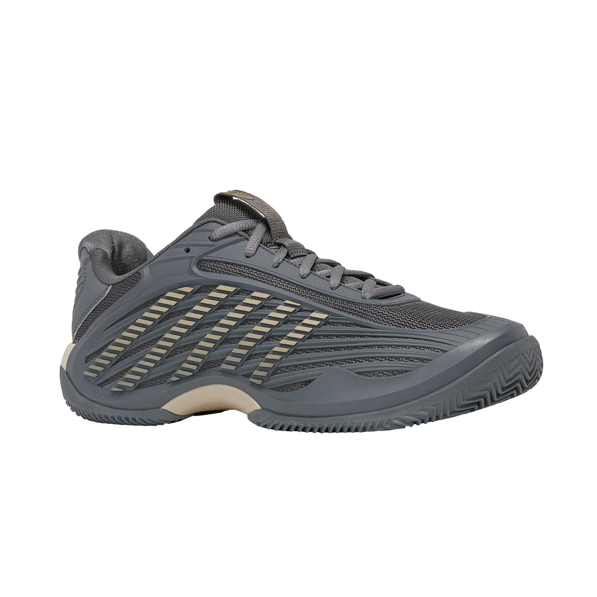 K-Swiss Hypercourt Express 3 Clay Court Tennis Shoe (Mens) - White Cap Grey/Pale Khaki/Turbulence