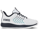K-Swiss Ultrashot Light Carpet Tennis Shoe (Mens) - White/Carbon/Baltic