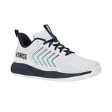 K-Swiss Ultrashot Light Carpet Tennis Shoe (Mens) - White/Carbon/Baltic
