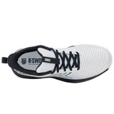 K-Swiss Ultrashot Light Carpet Tennis Shoe (Mens) - White/Carbon/Baltic