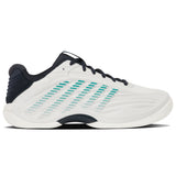 K-Swiss Hypercourt Express 3 Carpet Tennis Shoe (Mens) - Blanc De Blanc/Carbon/Baltic