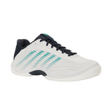 K-Swiss Hypercourt Express 3 Carpet Tennis Shoe (Mens) - Blanc De Blanc/Carbon/Baltic