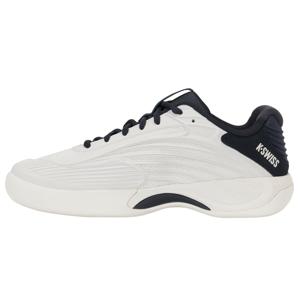 K-Swiss Hypercourt Express 3 Carpet Tennis Shoe (Mens) - Blanc De Blanc/Carbon/Baltic