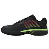 K-Swiss Hypercourt Express 2 Clay Court Tennis Shoe (Mens) - Black/Soft Neon Green/Neon Lava