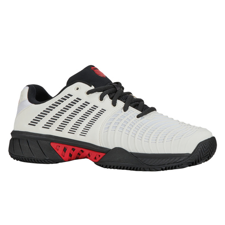 K-Swiss Express Light 3 HB (Mens) - Bright White/Stretch Limo/High Risk Red