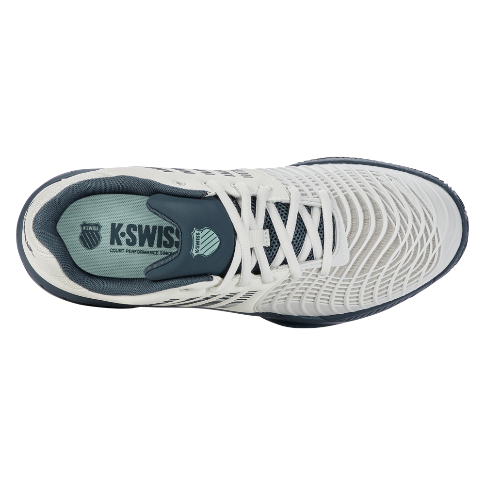 K-Swiss Express Light 3 HB Tennis Shoes (Mens) - Star White/Moonstruck/Indian Teal