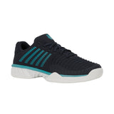 K-Swiss Express Light 3 Carpet Tennis Shoe (Mens) - Carbon/Blanc de Blanc/Baltic