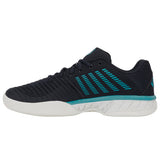 K-Swiss Express Light 3 Carpet Tennis Shoe (Mens) - Carbon/Blanc de Blanc/Baltic