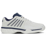 K-Swiss Express Light 3 Carpet Court Tennis Shoes (Mens) - Blanc de Blanc/Naval Academy
