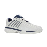 K-Swiss Express Light 3 Carpet Court Tennis Shoes (Mens) - Blanc de Blanc/Naval Academy