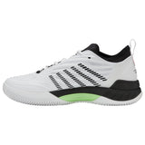 K-Swiss Hypercourt Supreme 2 Clay Court Tennis Shoe (Mens) - White/Black/Soft Neon Green