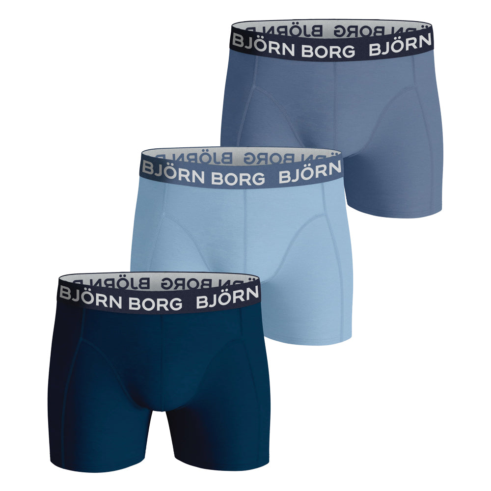 Bjorn Borg Cotton Stretch Boxer (3-pack) - Blue/Navy
