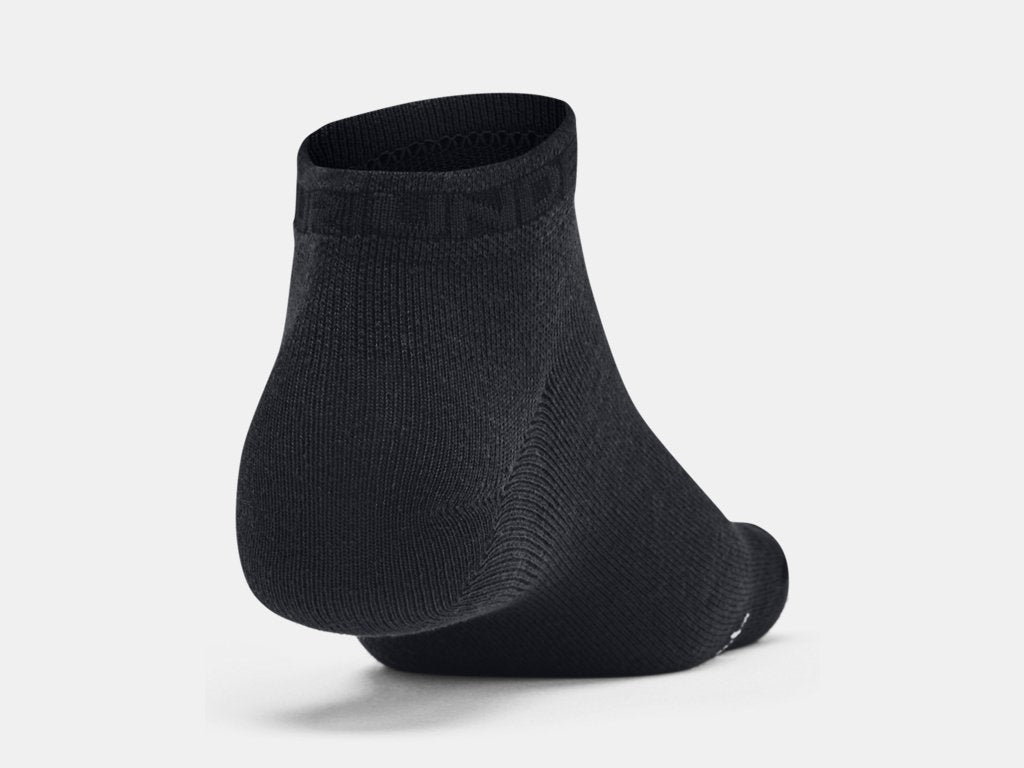 Under Armour Essential 6pk Low Cut Socks (Unisex) - Black