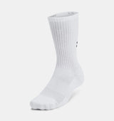 Under Armour Training Cotton 3-Pack Crew Socks (Unisex) - White / Black