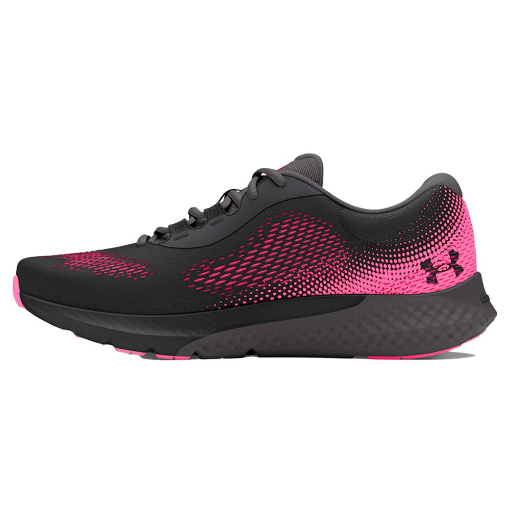 Under Armour Rogue 4 Running Shoes (Ladies) - Anthracite/Fluo Pink/Castlerock