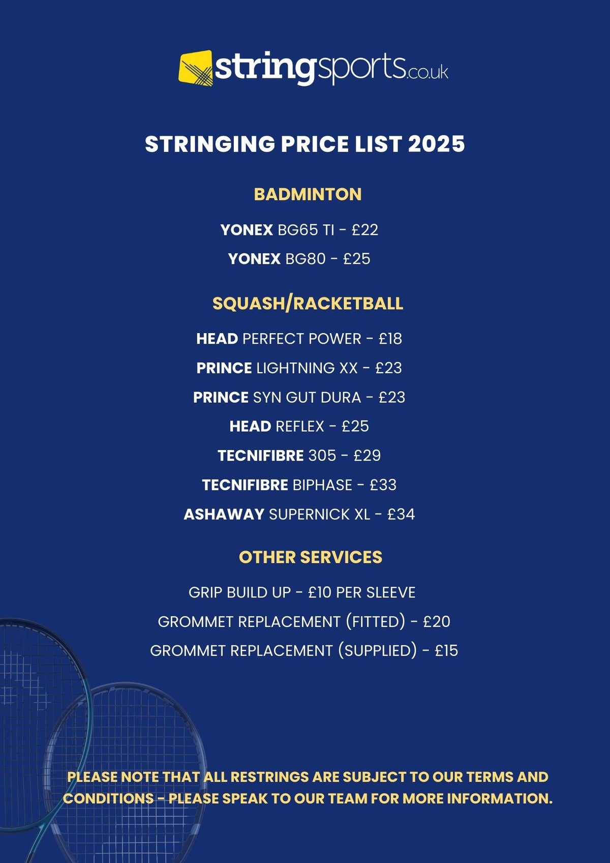 Restringing Service – stringsports.co.uk