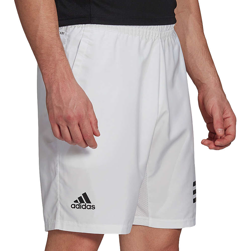 Adidas Stretch Woven 9in Tennis Shorts (Mens) - White