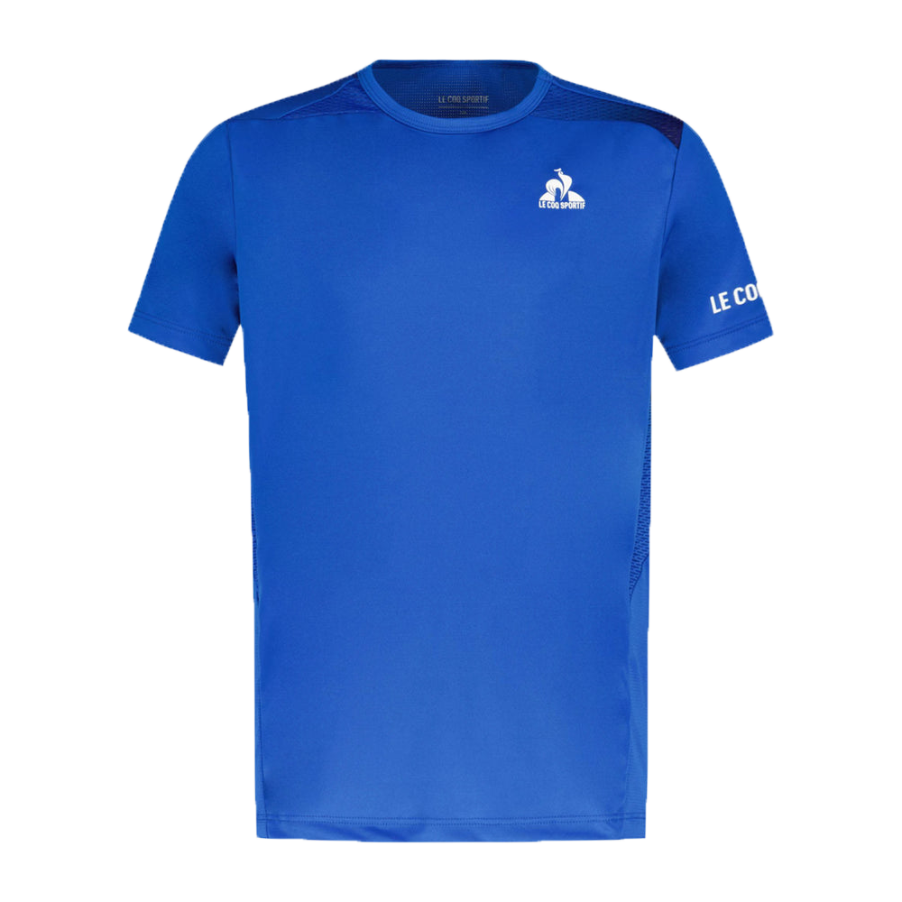 Le Coq Sportif Pro Tennis Short Sleeve Tee (Boys) - Lapis Blue