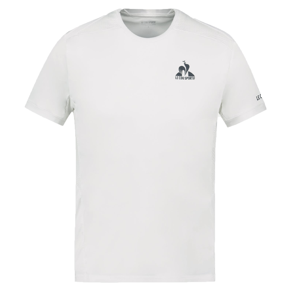 Le Coq Sportif Tennis Pro T Shirt mens New Optic White stringsports