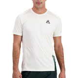 Le Coq Sportif Pro Tennis Short Sleeve Tee (Mens) - Marshmallow