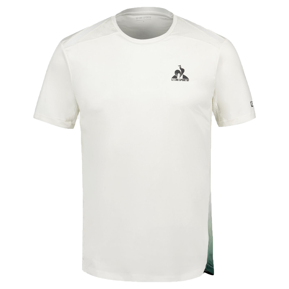 Le Coq Sportif Pro Tennis Short Sleeve Tee (Mens) - Marshmallow