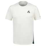 Le Coq Sportif Pro Tennis Short Sleeve Tee (Mens) - Marshmallow