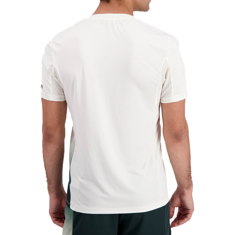 Le Coq Sportif Pro Tennis Short Sleeve Tee (Mens) - Marshmallow