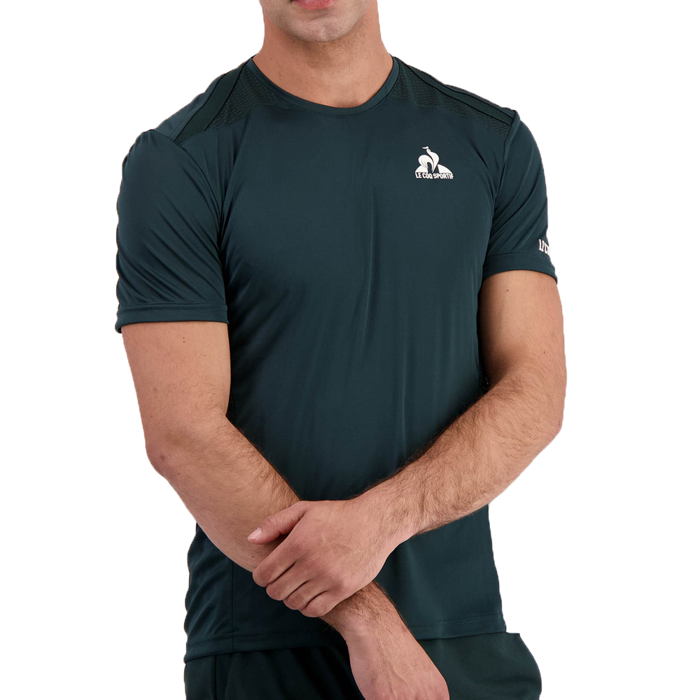 Le Coq Sportif Pro Tennis Short Sleeve Tee Mens Scarab stringsports