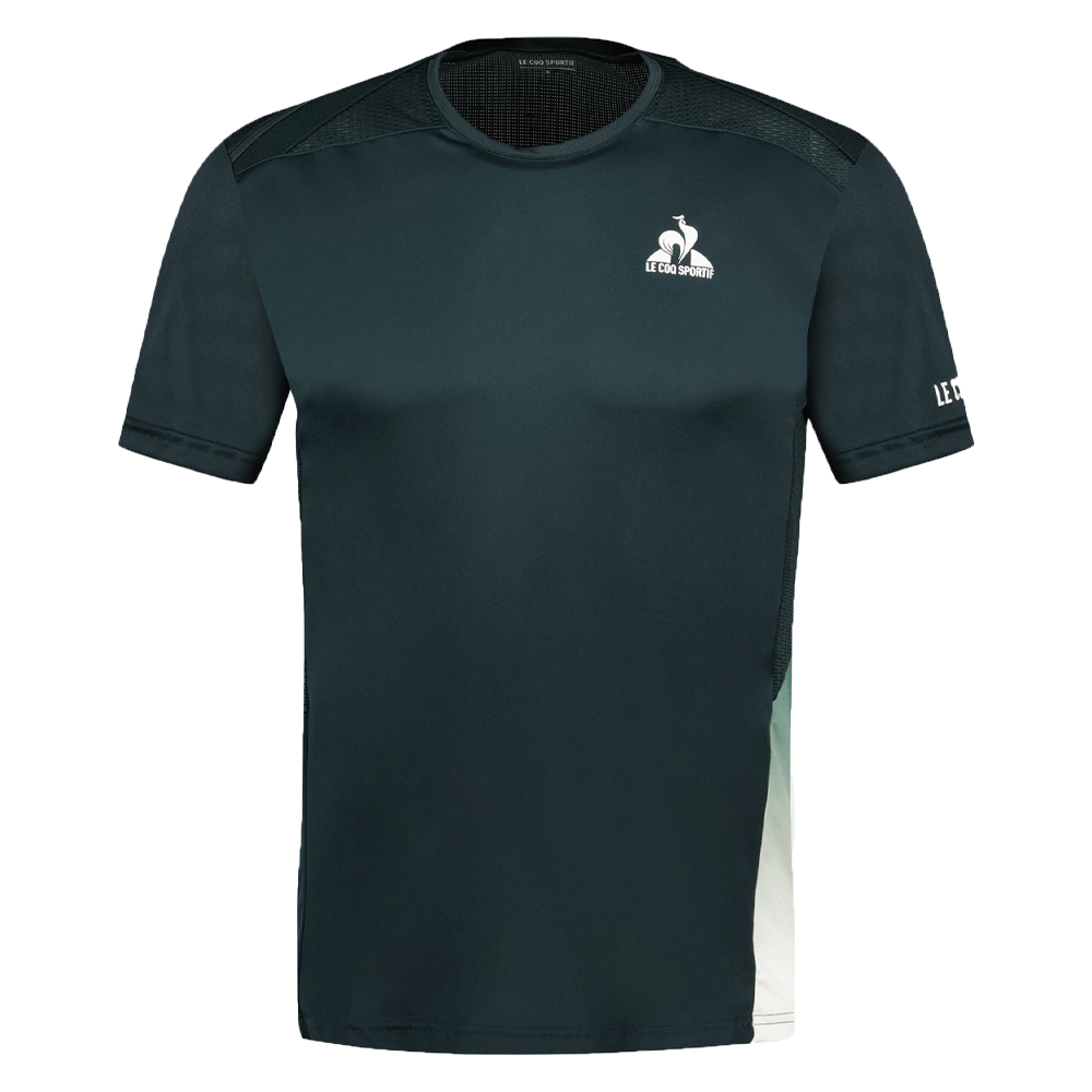 Le Coq Sportif Pro Tennis Short Sleeve Tee (Mens) - Scarab