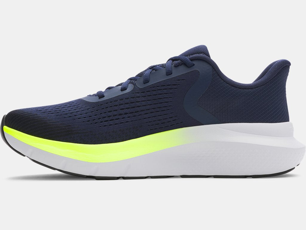 Under Armour Rogue 5 Running Shoes (Men's) - Washed Navy / High Viz Yellow / Black