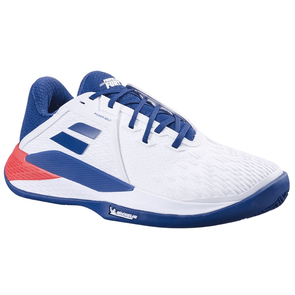 Babolat Propulse Fury 3 Clay Court (Mens) - White/Estate Blue