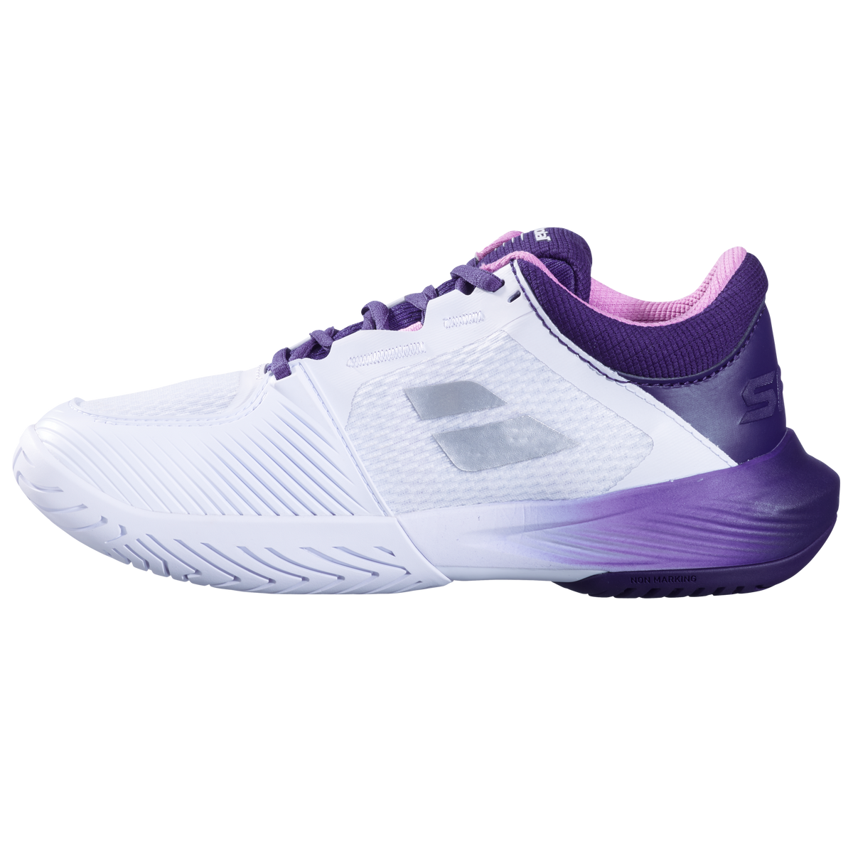 Babolat SFX 4 All Court Tennis Shoe (Ladies) - White/Dark Purple