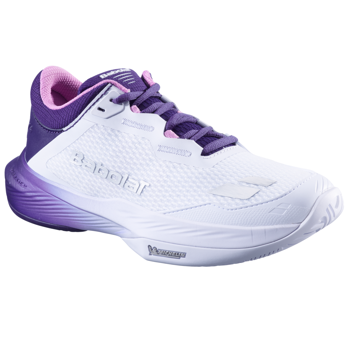 Babolat SFX 4 All Court Tennis Shoe (Ladies) - White/Dark Purple
