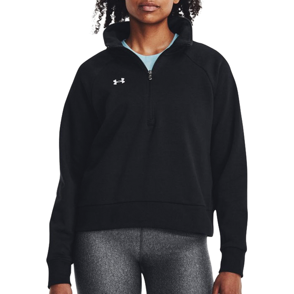 Under Armour Rival Fleece 1/2 Zip (Ladies) - Black