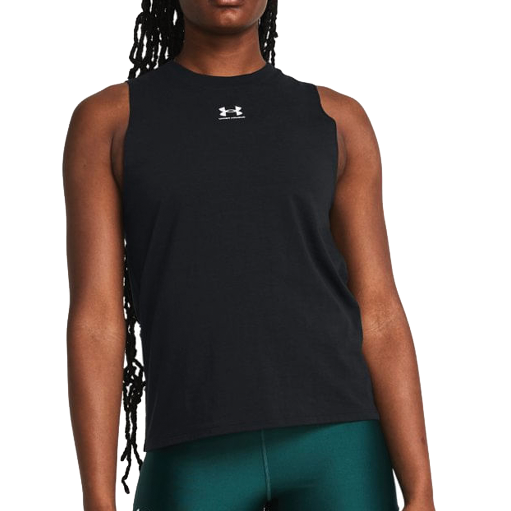 Under Armour Rival Muscle Tank (Ladies) - Black